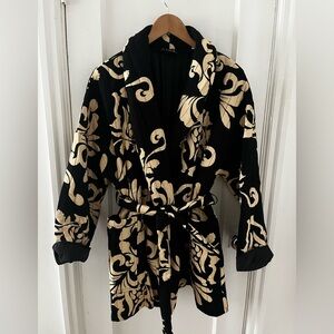 Elle Black and Gold Patterned Jacket